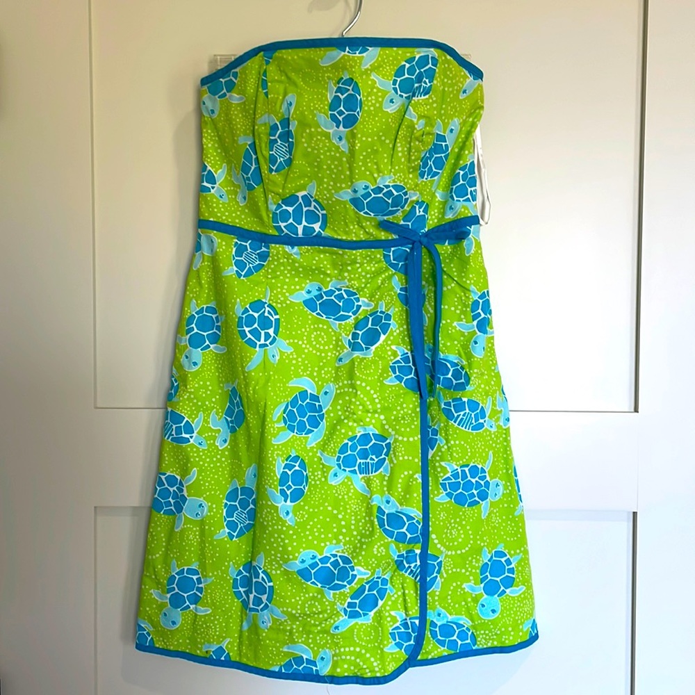 Vintage Lily Pulitzer Strapless Dress, Size 2